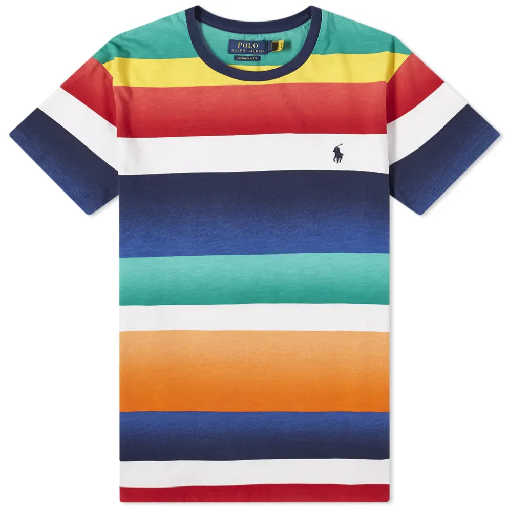 Multi colour polo tee