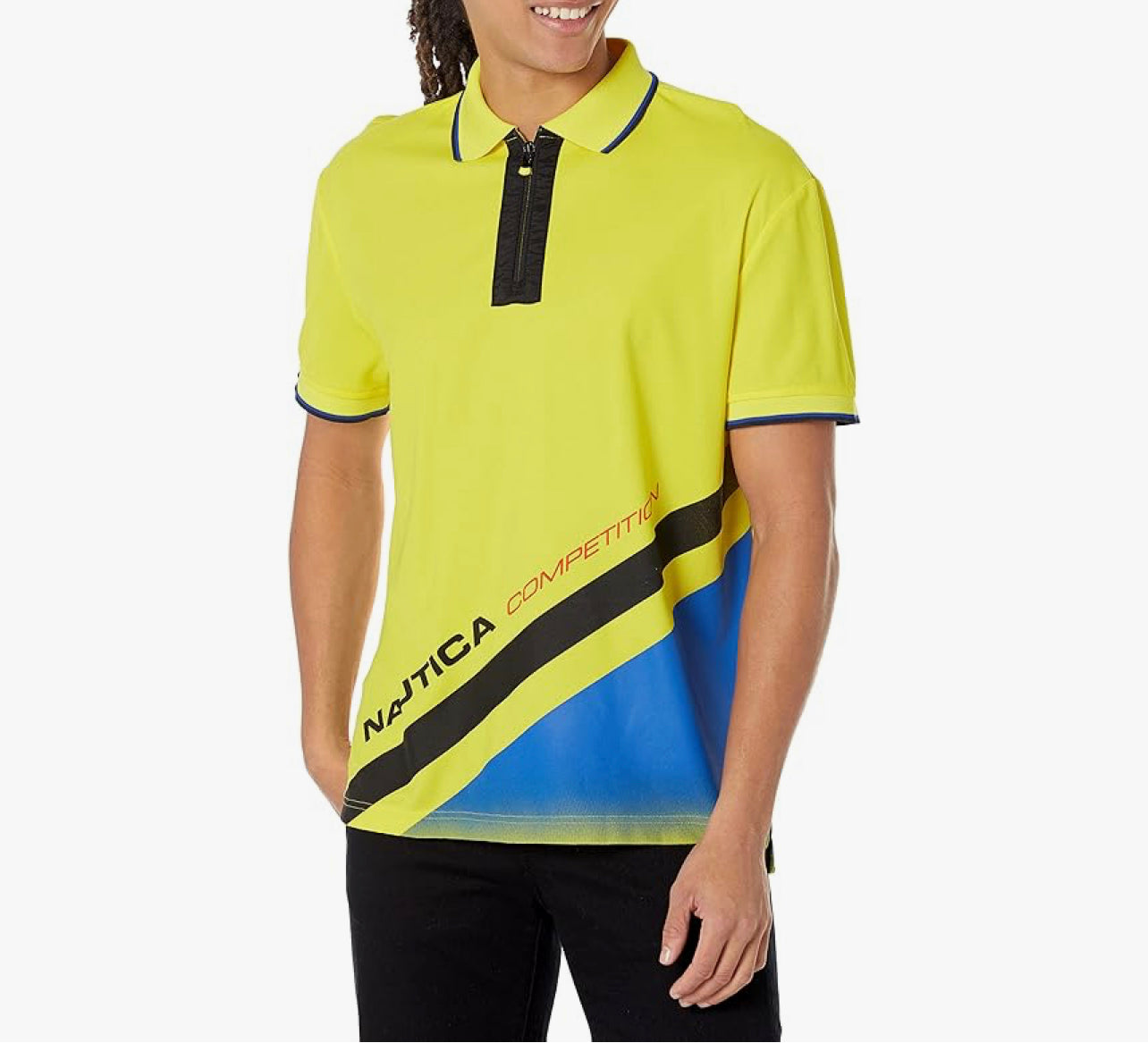 NAUTICA Men's Competition Sustainably Crafted Relaxed Fit Polo