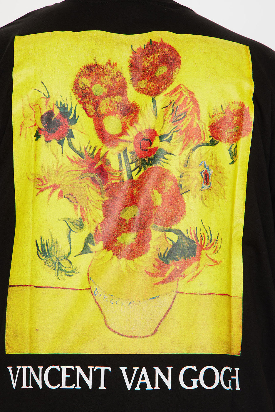 Vincent Van Vase With Fifteen Sunflowers Oversized Short Sleeve Tee