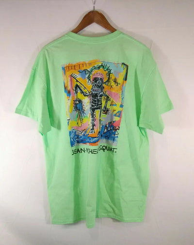 JEAN MICHEL BASQUAIT FISHING 1981 GRAPHIC PRINT TEE