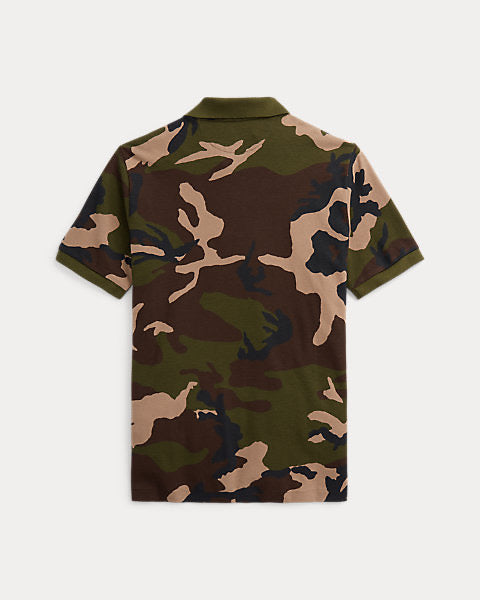 Camo Cotton Mesh Polo Shirt