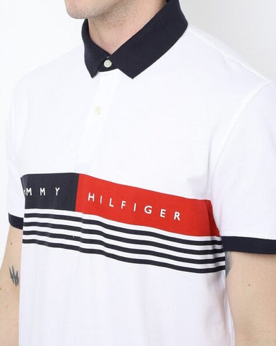 TOMMY HILFIGER
Brand Print Polo T-Shirt