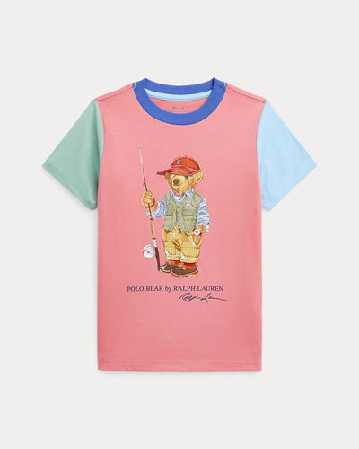 Polo Bear Color-Blocked Cotton Tee