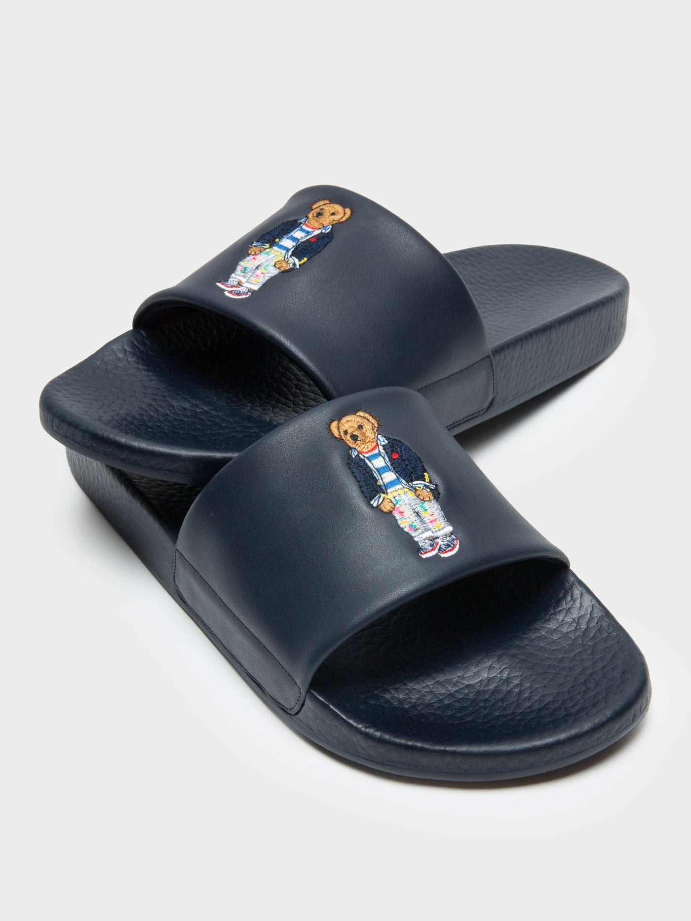 Navy polo bear slide