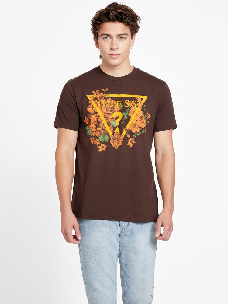 Guess Quinton Floral Logo Tee