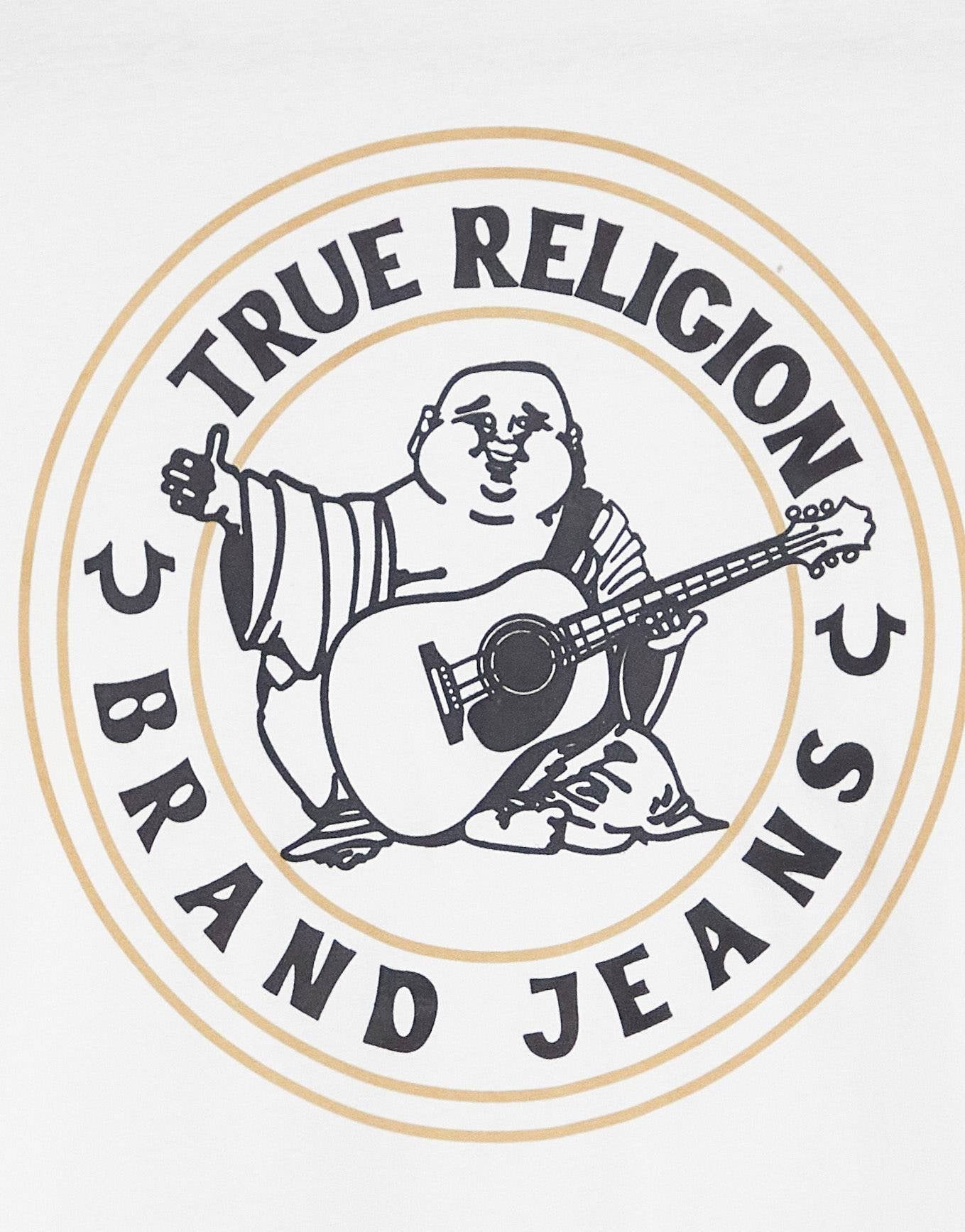 True Religion printed t-shirt in white