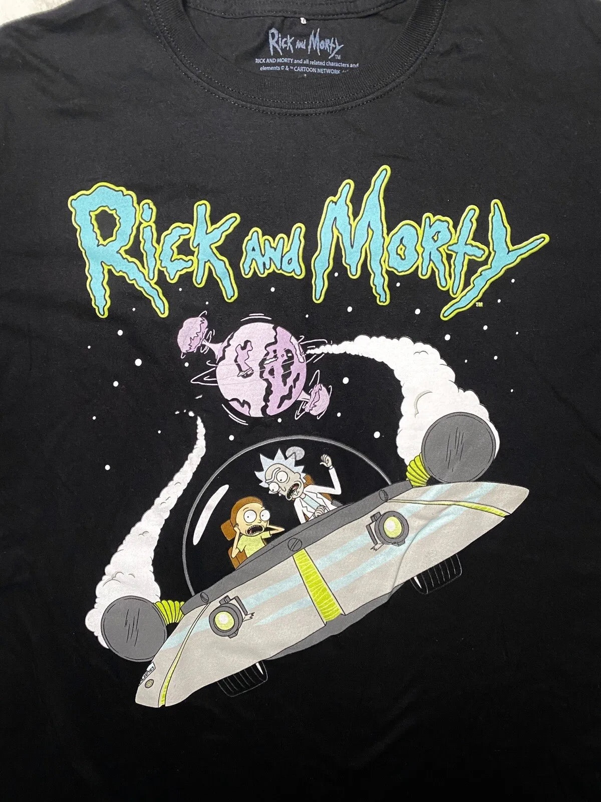 Adult Swim Rick and Morty Spaceship Tee