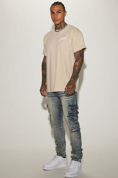 Loaded Stacked Skinny Cargo Jeans
