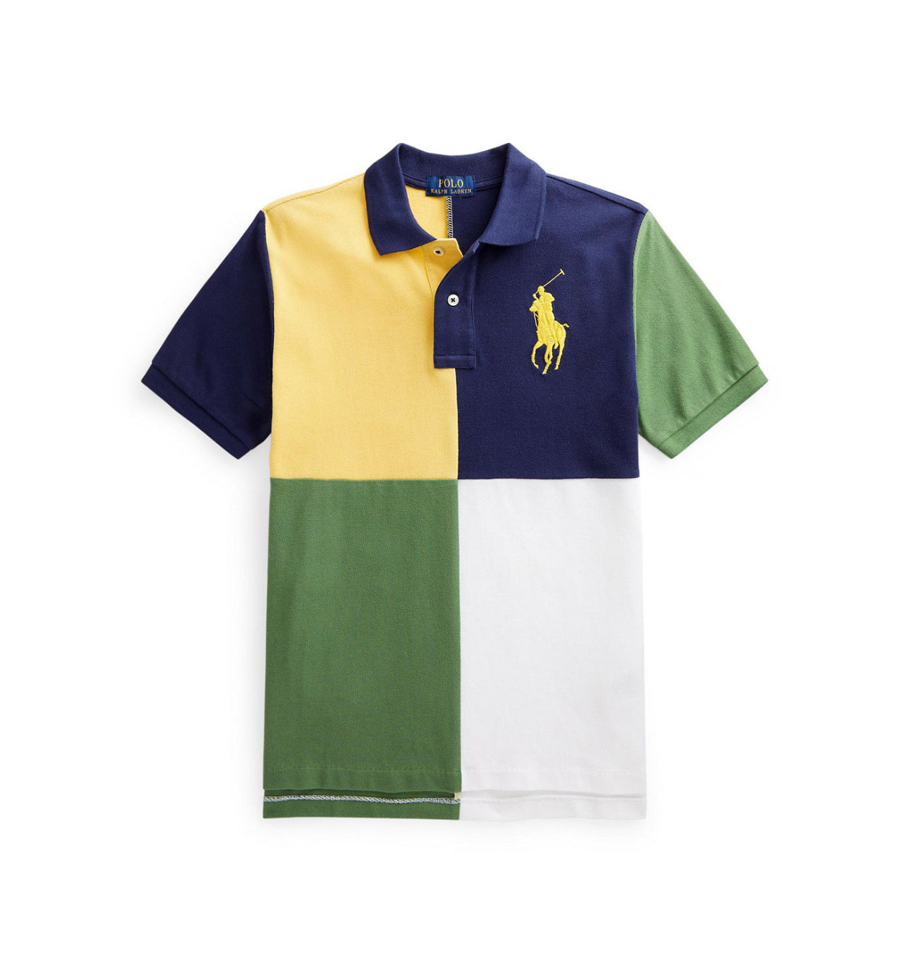 Colour block polo shirt