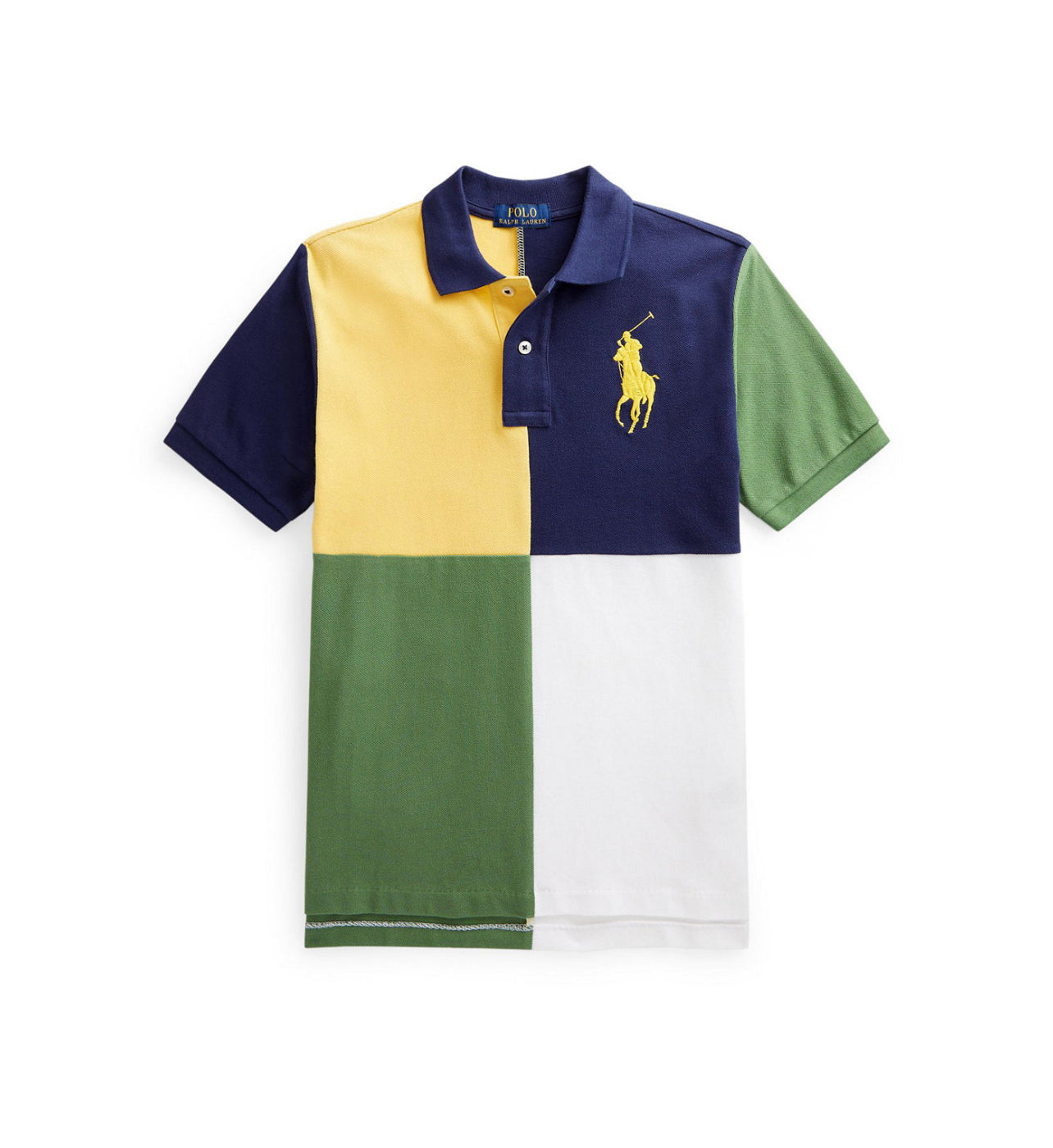 Patchwork Mesh Polo