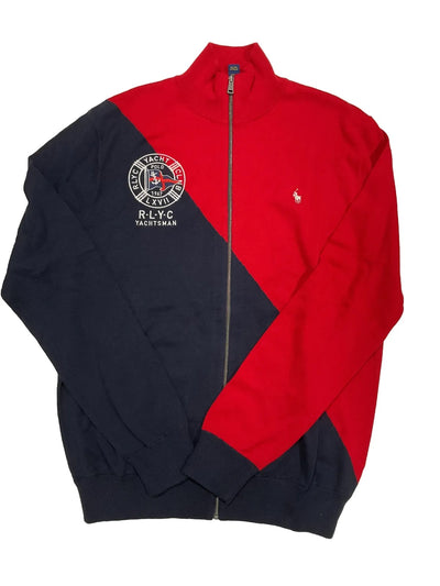 POLO RALPH LAUREN YACHT CLUB FULL ZIP COTTON SWEATER