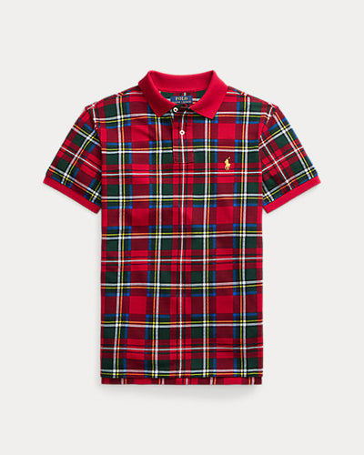 Tartan Mesh Polo Shirt