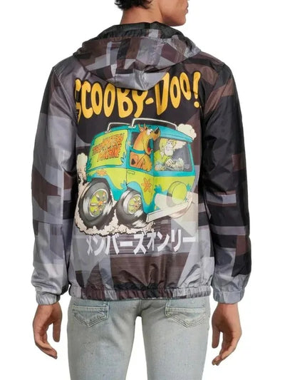 Members Only Scooby Doo Shaggy Hoodie Windbreaker Jacket