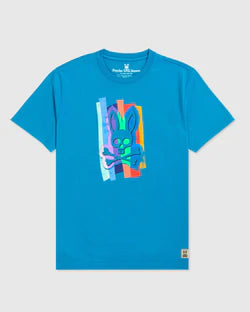 PSYCHO BUNNY TATTERFORD TEE - AQUA