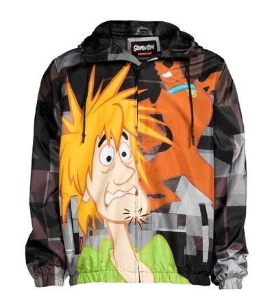 Members Only Scooby Doo Shaggy Hoodie Windbreaker Jacket