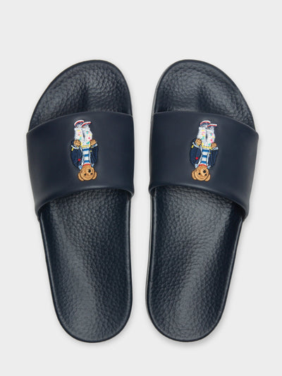 Navy polo bear slide