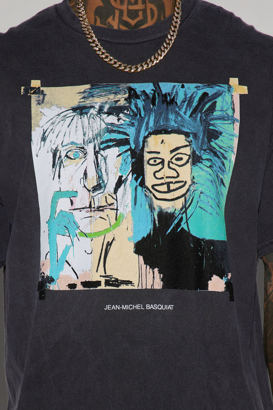 Basquiat Warhol Piece Short Sleeve Tee