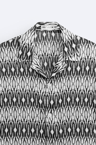 Geometric print ZARA shirt