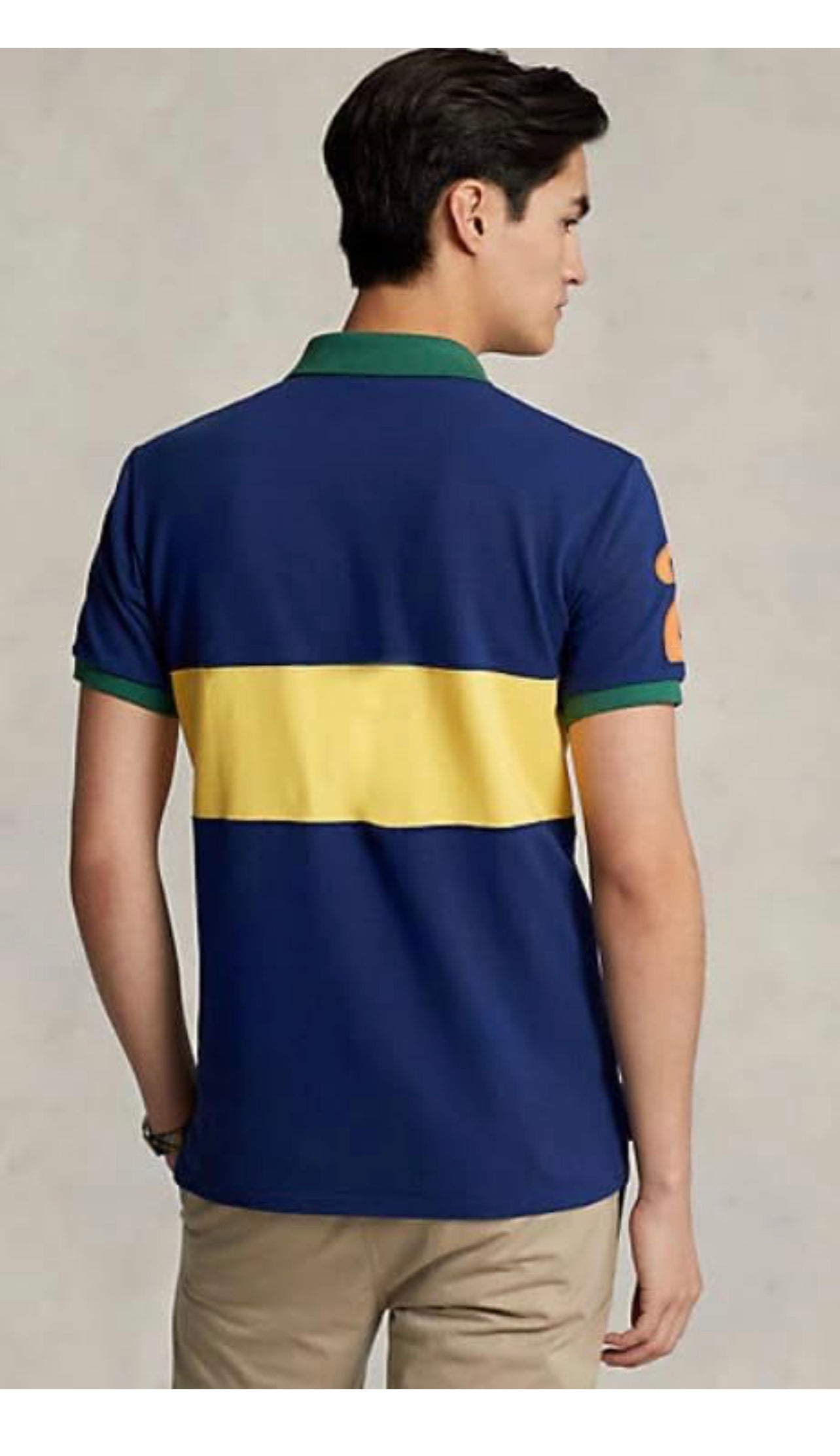 Big Pony Custom Slim Fit Mesh Crest Polo Shirt