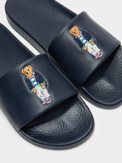 Navy polo bear slide