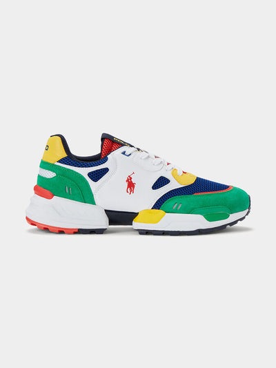 Polo Ralph Lauren jogger sneakers in multi colour with pony logo