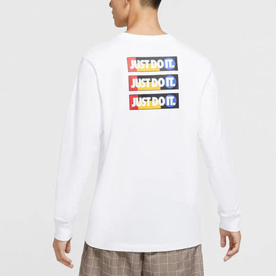 Nike Alphabet Printing Casual Round Neck Long Sleeves Tee