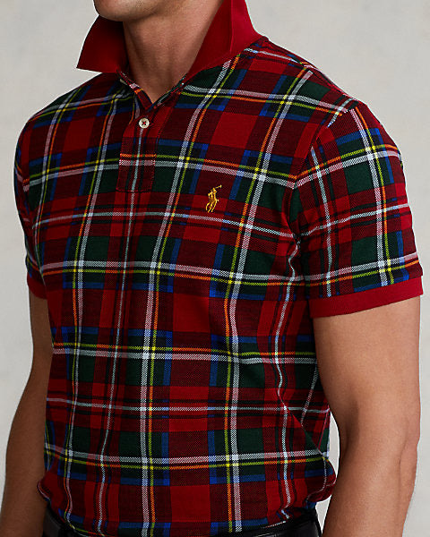 Tartan Mesh Polo Shirt