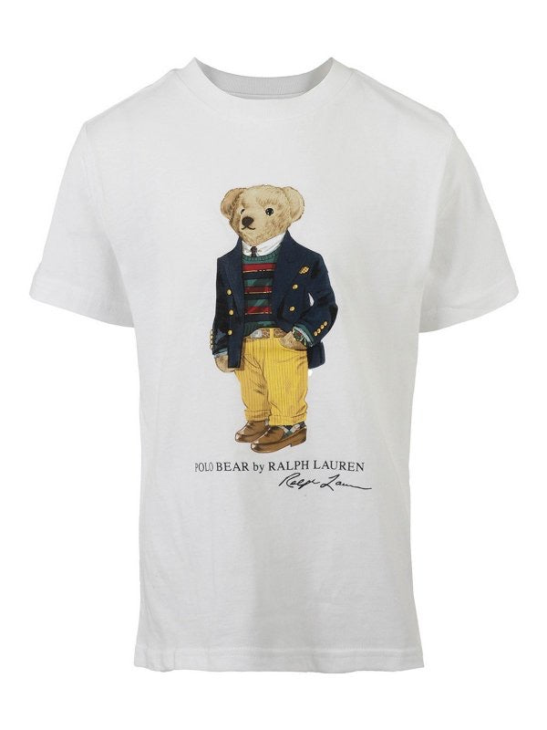 Polo Bear print cotton jersey