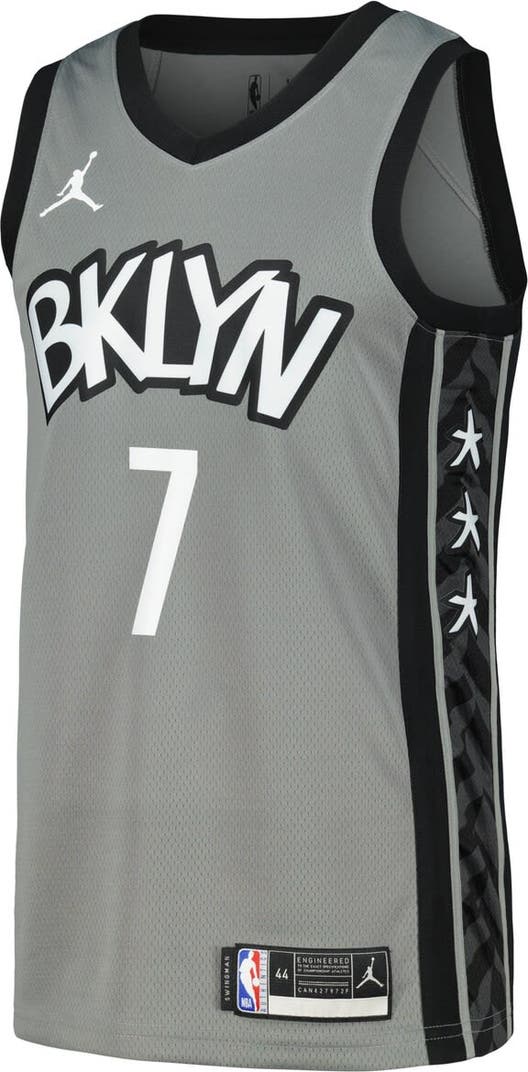 Nike Kevin Durant Gray Brooklyn Nets Swingman Player Jersey