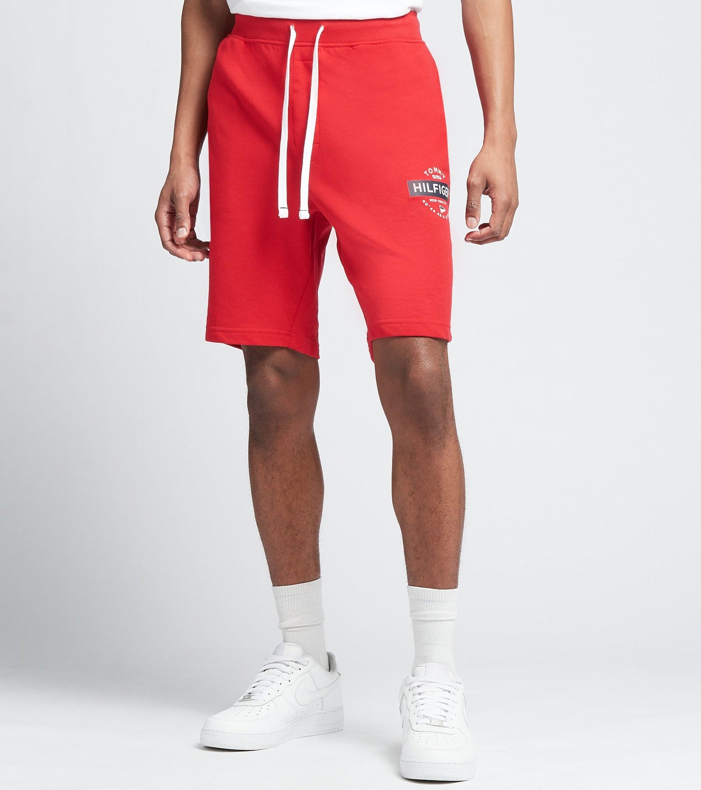 TOMMY ELASTIC WAIST LOGO SHORTS