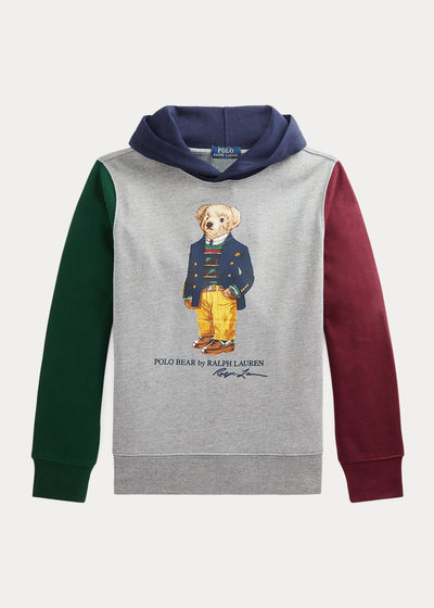 Polo Bear Color-Blocked Fleece Hoodie